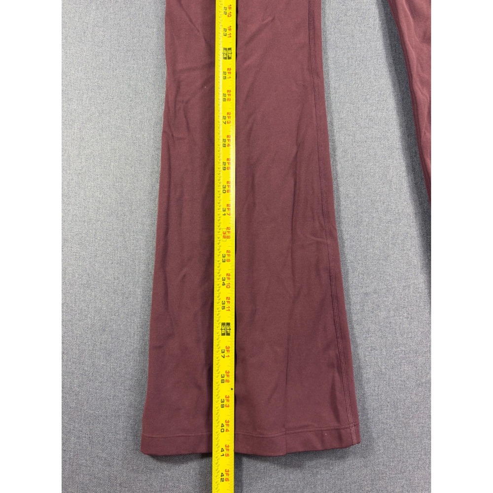 Nike Zenvy Gentle Support High Rise Flare Pants Burgundy Mauve fv7921-652 Small - Picture 4 of 6